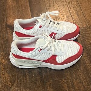 Nike Air Max Red and White Sneakers